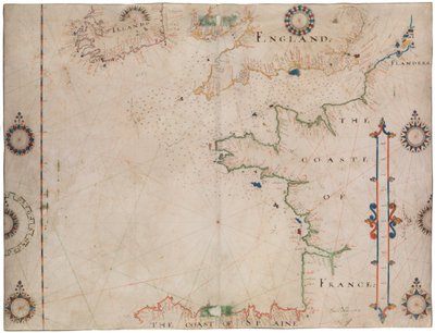 Map of Bay of Biscay and English Channel by Thomas Hood