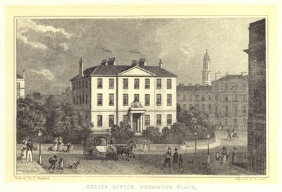 Excise Office, Drummond Place by Thomas Hosmer (after) Shepherd