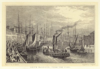 Leith Harbour, from the Pier by Thomas Hosmer (after) Shepherd