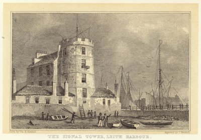 The Signal Tower, Leith Harbour by Thomas Hosmer (after) Shepherd