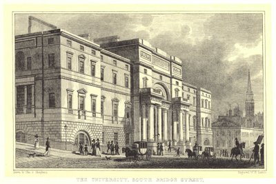 The University, South Bridge Street by Thomas Hosmer (after) Shepherd