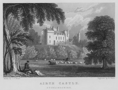 Airth Castle, Stirlingshire by Thomas Hosmer Shepherd