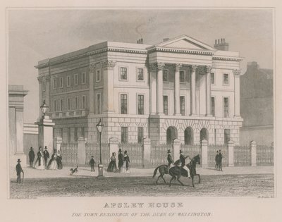 Apsley House, Hyde Park Corner, London, the Residence of the Duke of Wellington by Thomas Hosmer Shepherd