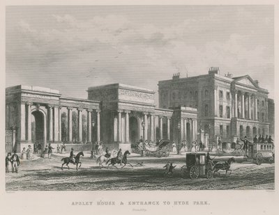 Apsley House and entrance to Hyde Park by Thomas Hosmer Shepherd
