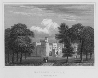 Balloch Castle, Dumbartonshire by Thomas Hosmer Shepherd