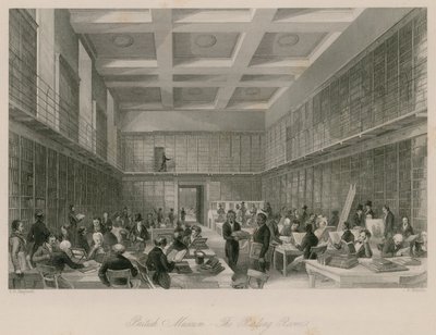British Museum, The Reading Room by Thomas Hosmer Shepherd