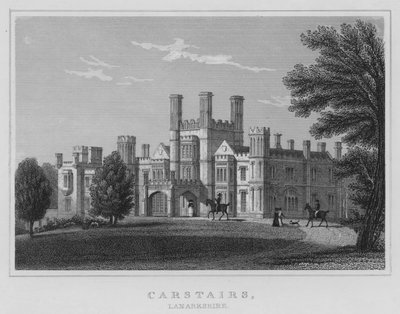 Carstairs, Lanarkshire (engraving) by Thomas Hosmer Shepherd
