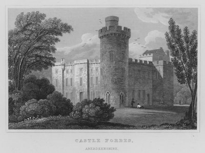 Castle Forbes, Aberdeenshire by Thomas Hosmer Shepherd