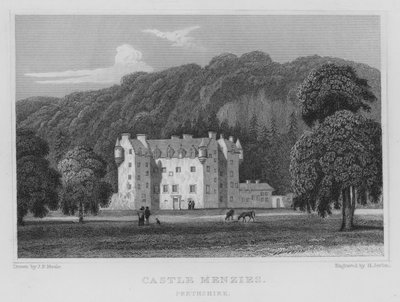 Castle Menzies, Perthshire by Thomas Hosmer Shepherd