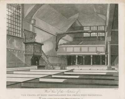 Chapel of St Bartolomew the Great, West Smithfield by Thomas Hosmer Shepherd