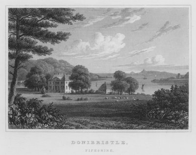 Donibristle, Fifeshire (engraving) by Thomas Hosmer Shepherd