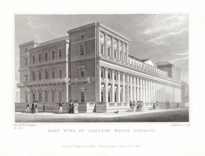 East Wing of Carlton House Terrace by Thomas Hosmer Shepherd