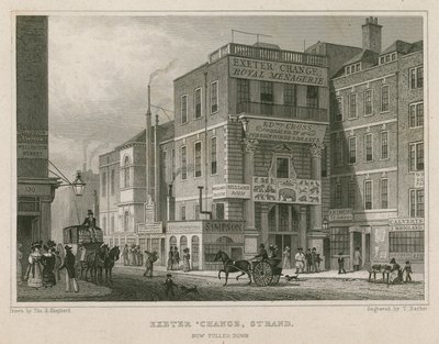 Exeter Change, The Strand, London by Thomas Hosmer Shepherd