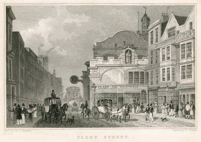 Fleet Street, London by Thomas Hosmer Shepherd