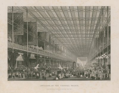 Interior of the Great Exhibition, 1851 by Thomas Hosmer Shepherd