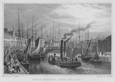 Leith Harbour, from the Pier by Thomas Hosmer Shepherd