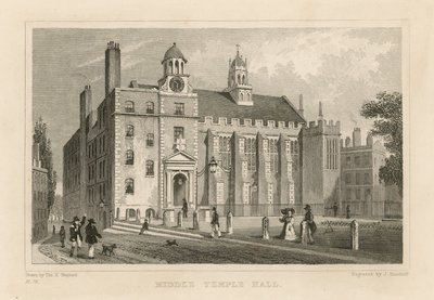Middle Temple Hall by Thomas Hosmer Shepherd