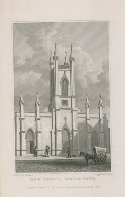 New Church in Somers Town by Thomas Hosmer Shepherd