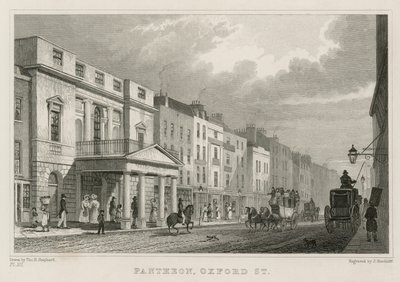 Pantheon, Oxford Street, London by Thomas Hosmer Shepherd