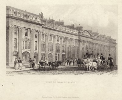 Regent Street by Thomas Hosmer Shepherd