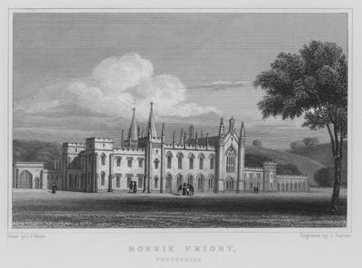 Rossie Priory, Perthshire by Thomas Hosmer Shepherd