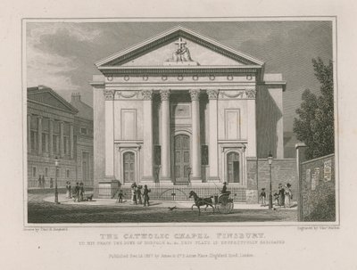 The Catholic Chapel in Finsbury by Thomas Hosmer Shepherd