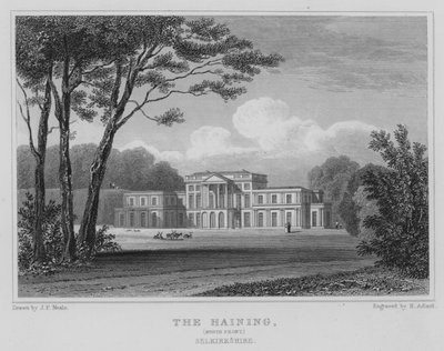The Haining, North Front, Selkirkshire by Thomas Hosmer Shepherd