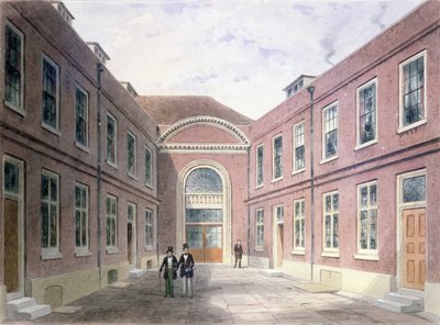 The Inner Court of Girdlers Hall Basinghall Street by Thomas Hosmer Shepherd