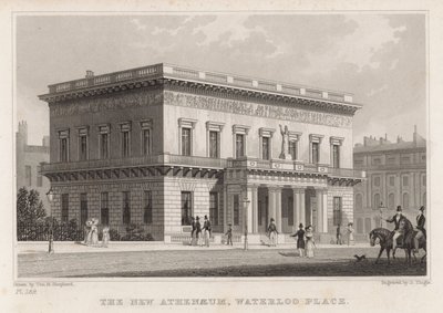 The New Athenaeum, Waterloo Place, London by Thomas Hosmer Shepherd