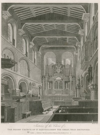 The Priory Church of St Bartholomew the Great, West Smithfield by Thomas Hosmer Shepherd