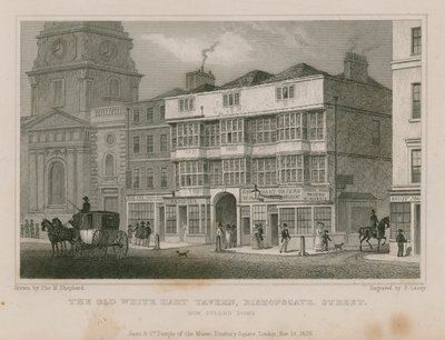 The White Hart, Bishopsgate Street by Thomas Hosmer Shepherd