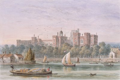 View of Lambeth Palace from the Thames by Thomas Hosmer Shepherd