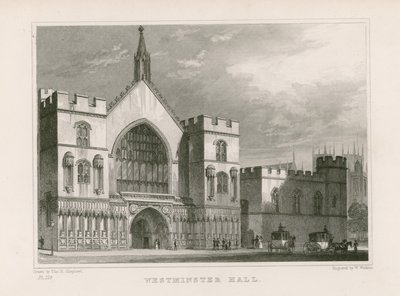 Westminster Hall by Thomas Hosmer Shepherd