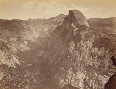 The Half Dome from Glacier Point, Yosemite by Thomas Houseworth and Company