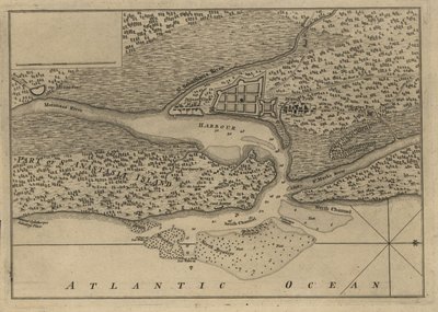 Plan of the Town and Harbour of St. Augustine by Thomas Jefferys