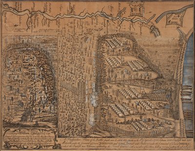 A Prospective Plan of the Battle Fought near Lake George on the 8th of September 1755 by Thomas Johnston