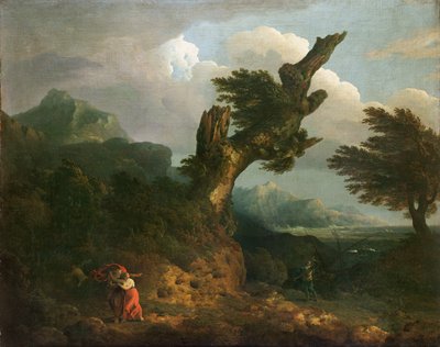 A Storm - Prospero, Miranda and Caliban Spy the Shipwreck by Thomas Jones
