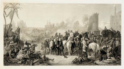The Relief of Lucknow, and The Triumphant Meeting of Havelock, Outram and Sir Colin Campbell, 1862 by Thomas Jones Barker