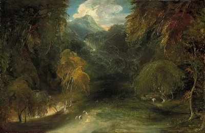 A View of Dovedale looking towards Thorpe Cloud by Thomas Lawrence