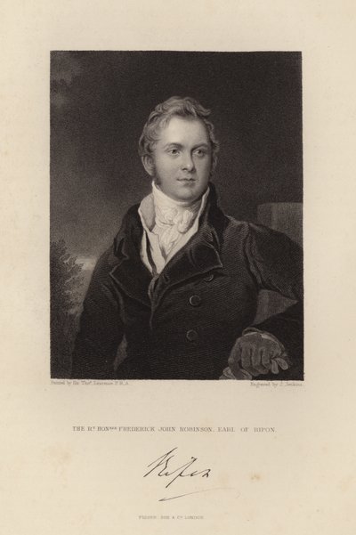 The Right Honourable Frederick John Robinson by Thomas Lawrence