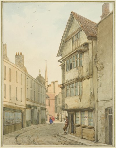Back Street, looking north towards Baldwin Street by Thomas Leeson the Elder Rowbotham