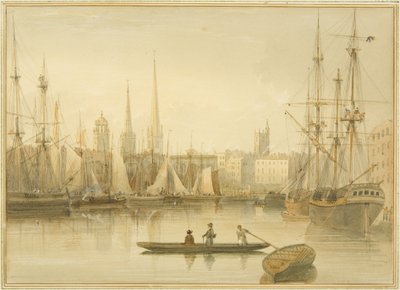 View of the Floating Harbour from Redcliffe Back Ferry by Thomas Leeson the Elder Rowbotham