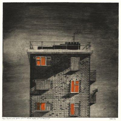 Parlé (View from a Forensic Mental Health Unit Window, Night) by Thomas MacGregor