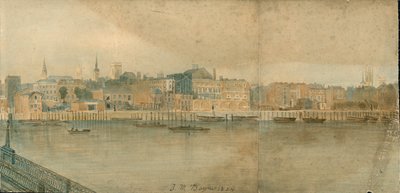 Panorama of River Thames, North Side, in 13 Parts by Thomas Mann Baynes