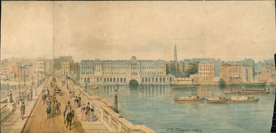 Panorama of River Thames, North Side, in 13 parts by Thomas Mann Baynes