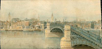 Panorama of River Thames, North Side, in 13 parts by Thomas Mann Baynes