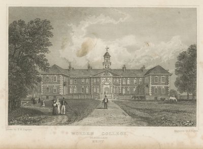 People in the Grounds of Morden College by Thomas Mann Baynes
