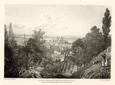 View of Greenwich from Blackheath Point, London by Thomas Mann Baynes