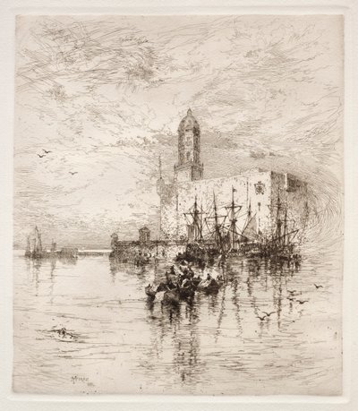 Castle of San Juan de Ulua, Verz Cruz by Thomas Moran