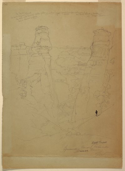 Rock Towers in the Muave Canyon, Colorado, 1873 by Thomas Moran